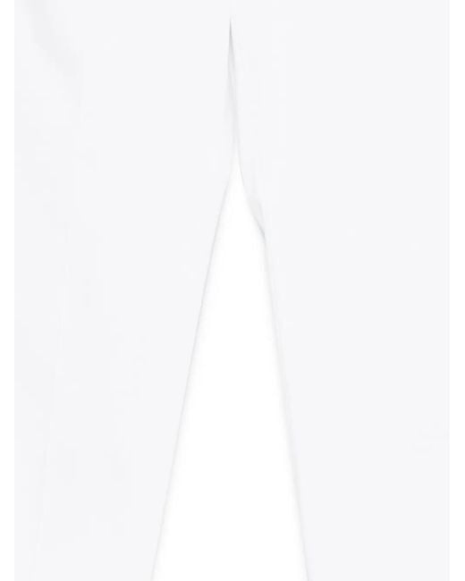 Eleventy White Slim Trousers