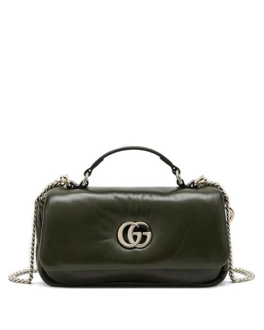 Gucci Black GG Milano Schultertasche mit Logo