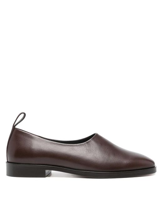 Soeur Brown Smooth Leather Loafers