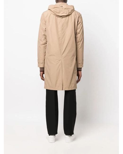 Herno Natural Hooded Parka Coat for men