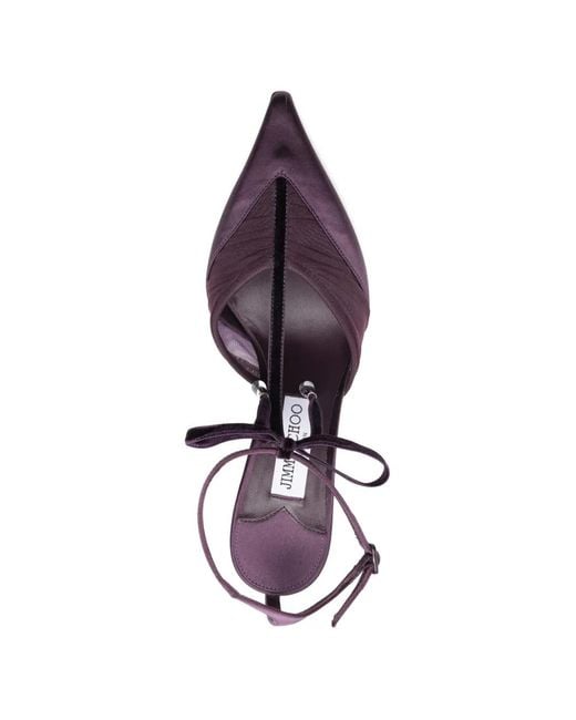 Jimmy Choo Purple Afia 100 Pointed Toe Pumps