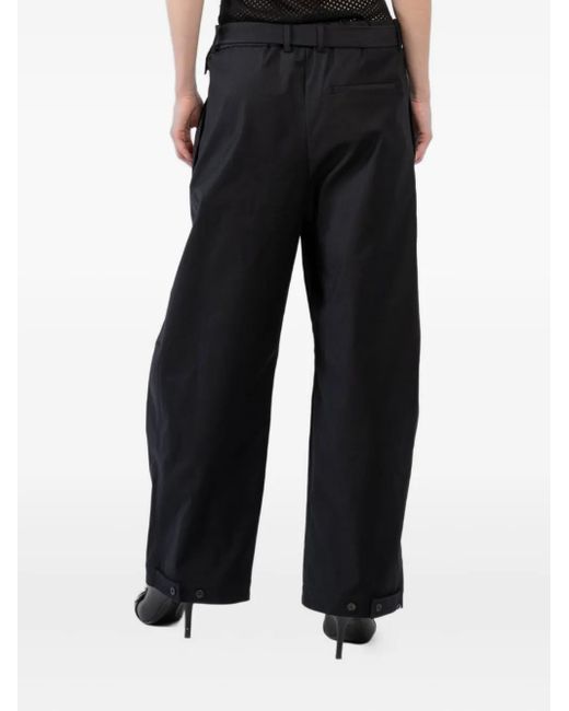 Rosetta Getty Broek Met Wijde Pijpen in het Black