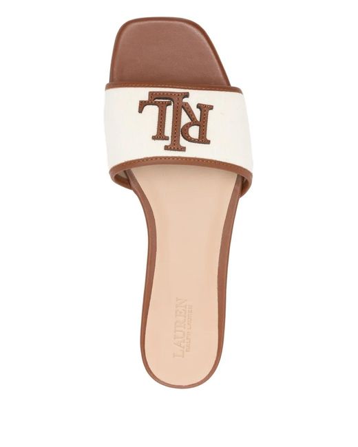 Ralph Lauren Multicolor "Everley Sld2" Slide Sandals