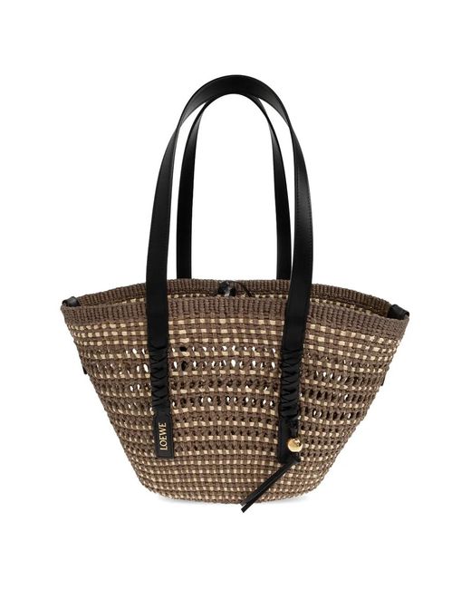 Loewe Black Medium Logo-Detail Shoulder Bag
