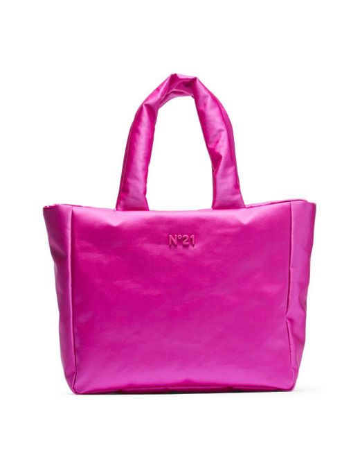 N°21 Pink Puffy Handtasche aus Satin