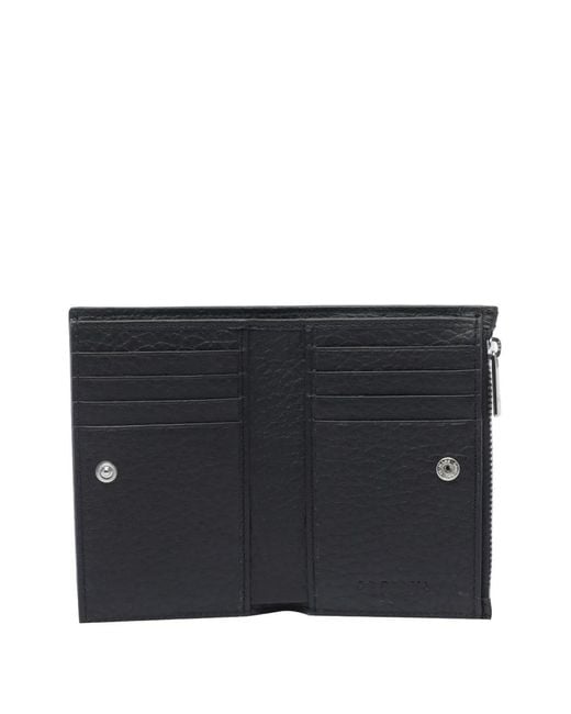 Orciani Black Leather Wallet