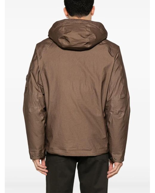 C P Company Brown Gore G-Type Reversible Jacket for men