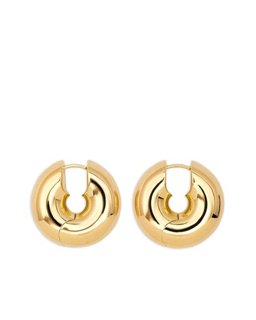 Tom Wood Metallic Large Sphere Hoop Earrings