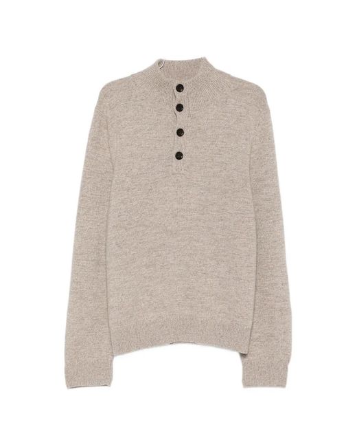 Bompard White Long-Sleeves Sweater for men
