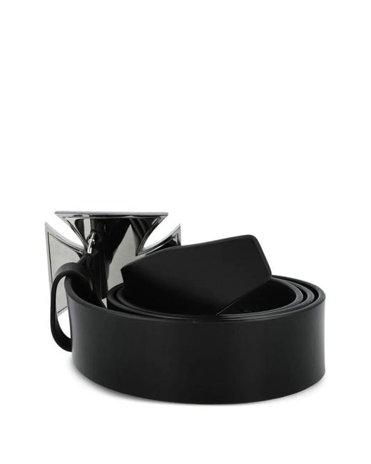 Vetements Black Cross-Logo Belt for men