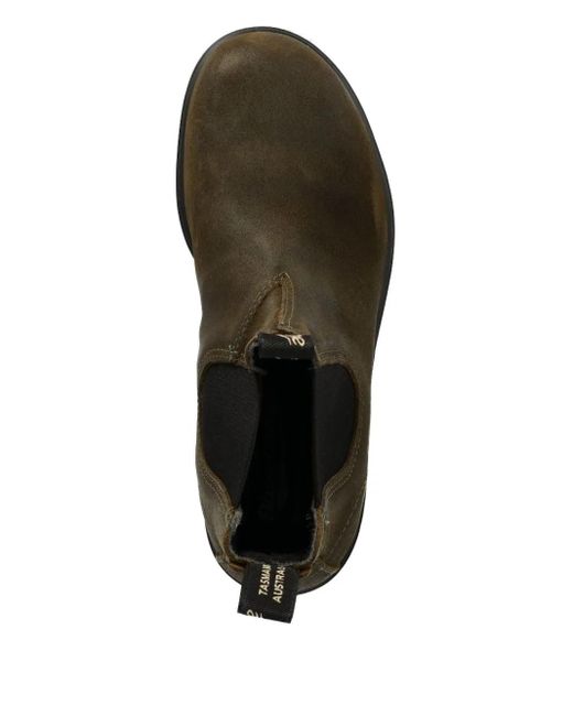 Blundstone Black Elastic-Panels Suede Boots