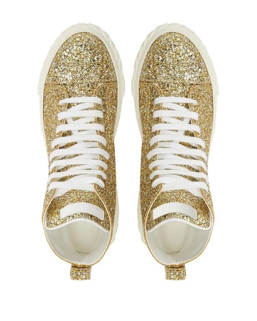Giuseppe Zanotti Natural Eco-Blabber High-Top Sneakers