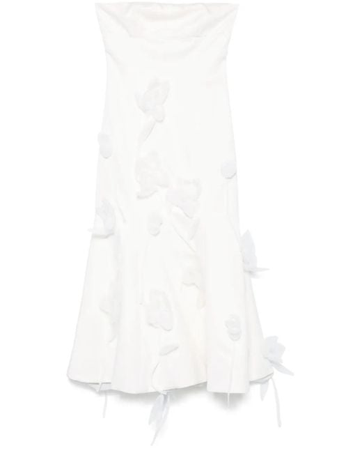princess polly baby blue dress Storia Tiered Midi Dress - Cream Floral