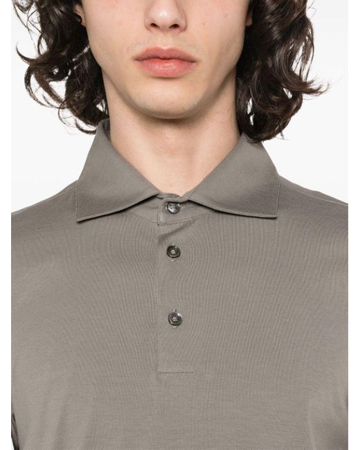 Malo Gray Jersey Polo-shirt for men