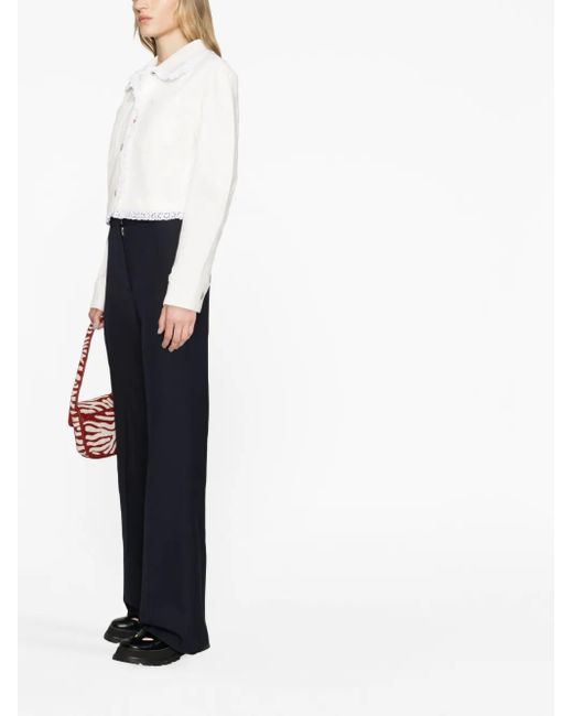 KENZO White Jackets Blue