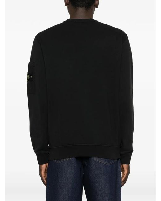 Stone Island Black Patch Pocket Sweatshirt for men