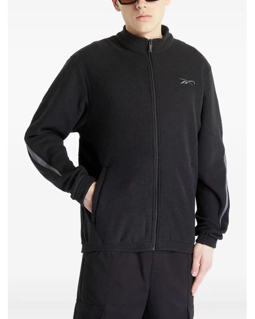Reebok Black Basketball Court Track Jacket for men