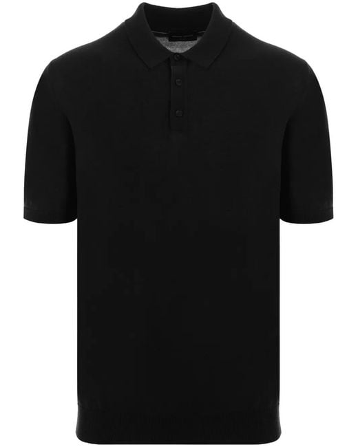 Roberto Collina Black Cotton Polo Shirt for men