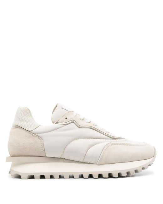Eleventy White Quilted Sneakers for men