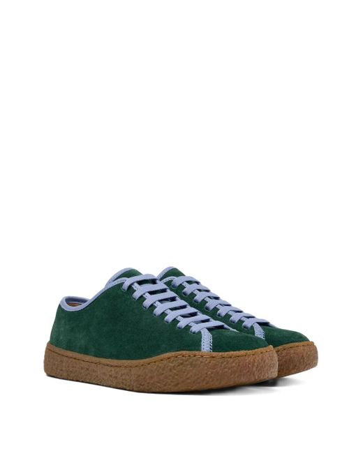 Camper Green Peu Terreno Suede Lace-Up Sneakers