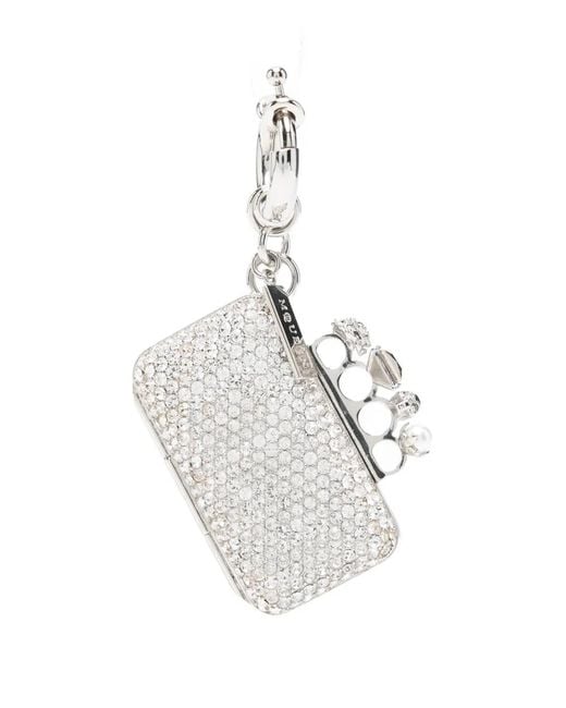 Alexander McQueen White Knuckle Clutch Charm