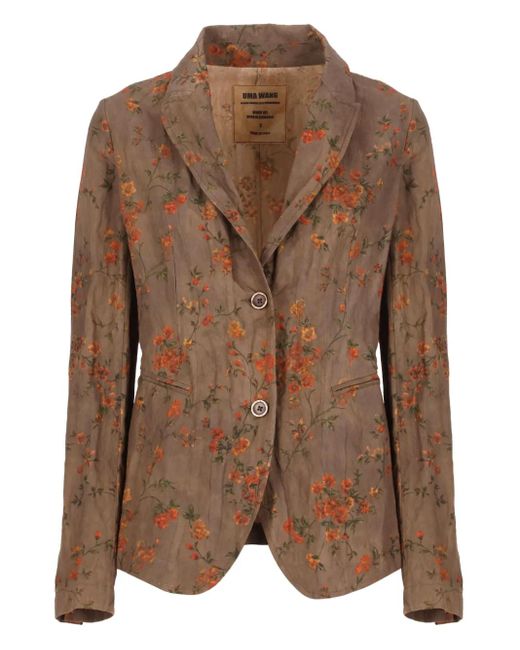 Uma Wang Trui Met Bloemenprint in het Brown