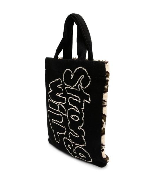 Comme des Garçons Black Pattern-Jacquard Bag