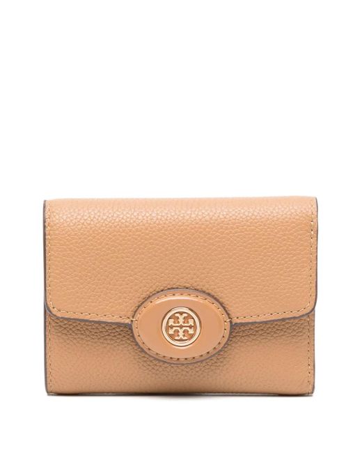 Tory Burch Natural Robinson Small Wallet