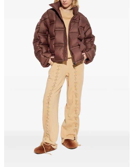 RAXXY Brown Veste À Design Matelassé
