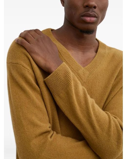 A.P.C. Brown V-Neck Sweater