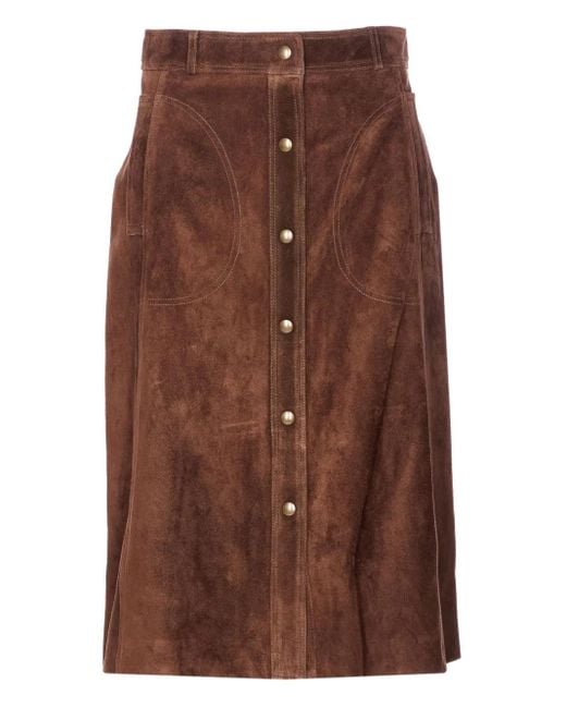 Arma ボタン スカート Brown