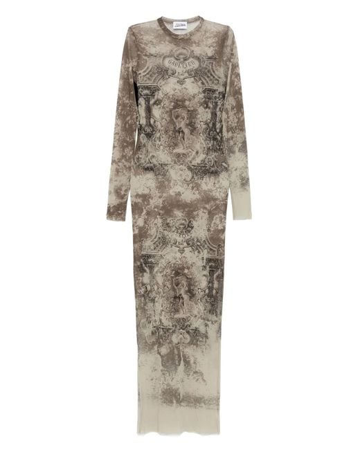 Jean Paul Gaultier Natural Mèdaillon Long Dress