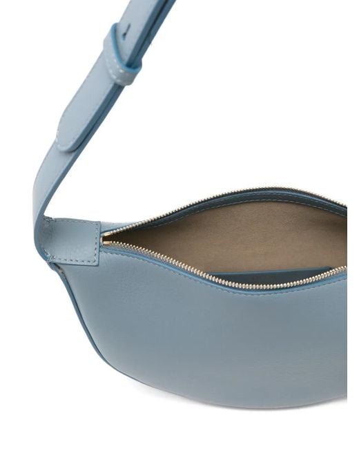 Joseph Blue Leather Shoulder Bag