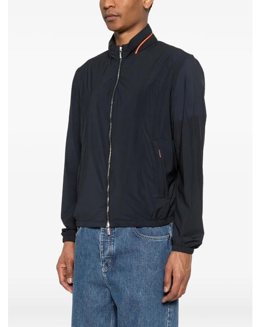 Moorer Black Prestwick Zip Jacket for men
