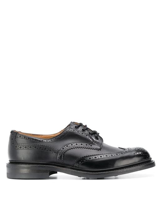 Tricker's Gray Bourton Leather Brogues for men
