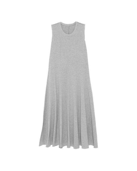 JNBY Gray Sleeveless Flared Dress
