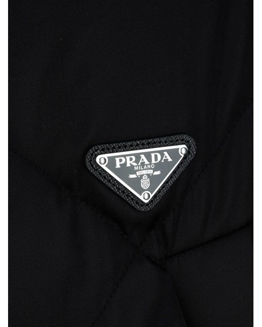 Prada Black Hooded Coat for men