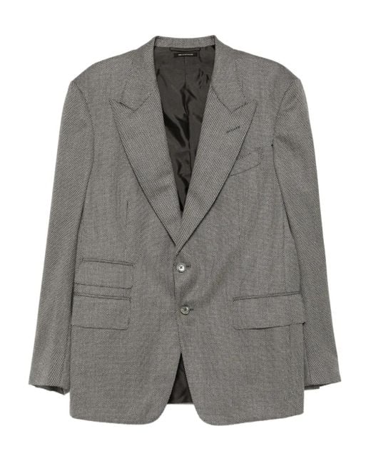 Tom Ford Gray Wool Blazer for men