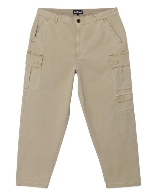 Barbour Natural Multi-Pocket Cargo Trousers for men
