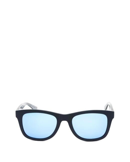 Lacoste Blue Full-Rim Rectangle-Frame Sunglasses