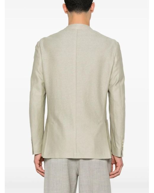 Eleventy Natural Single-Breasted Blazer for men