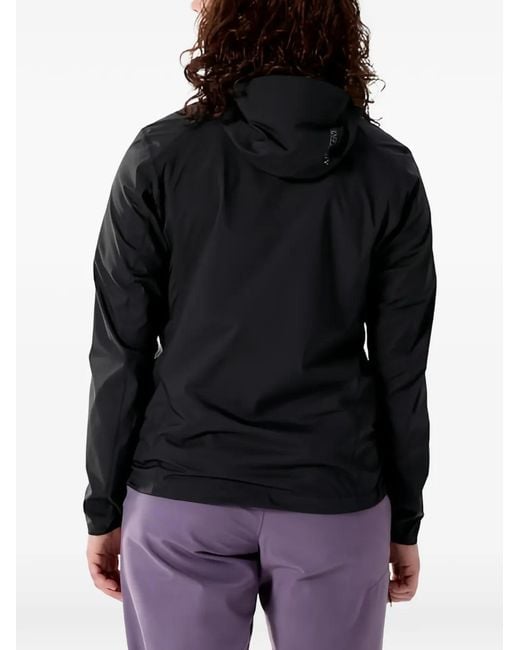 Arc'teryx Black Hooded Zip-Up Jacket