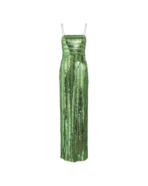 Galvan Green Stargaze Sequin-Embellished Dress