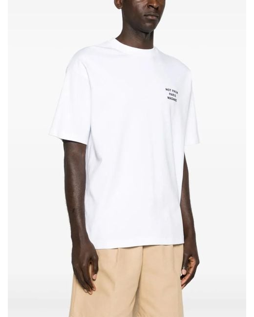 Drole de Monsieur T-Shirt Mit Slogan-Print in White für Herren
