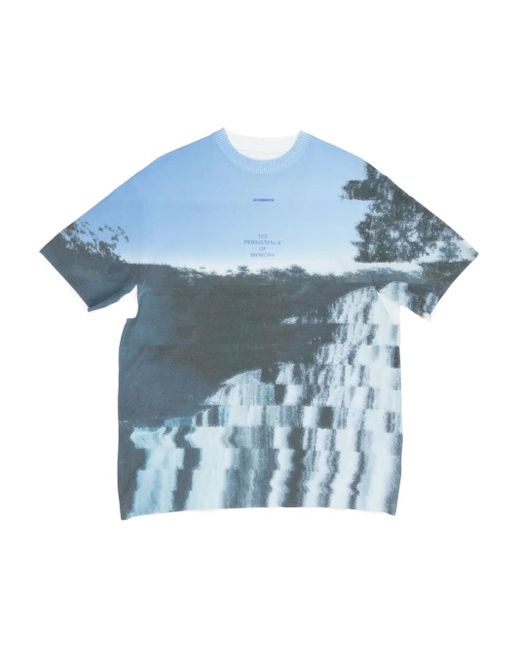 Adererror Blue Photograph-Print T-Shirt for men