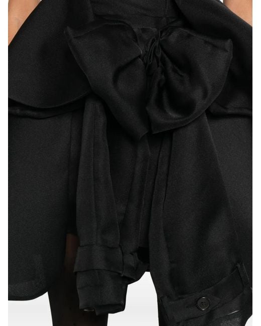 Viktor & Rolf Black Bow Drape Cocktail Dress