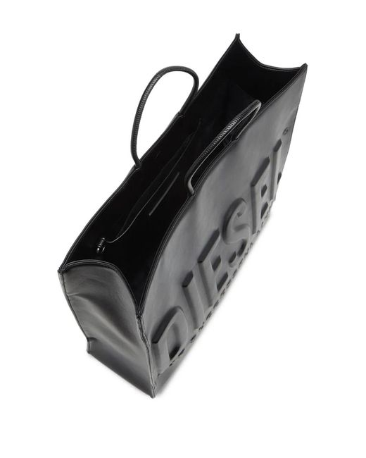 DIESEL Black Dsl 3D Shopper Ew X Embossed Tote Bag