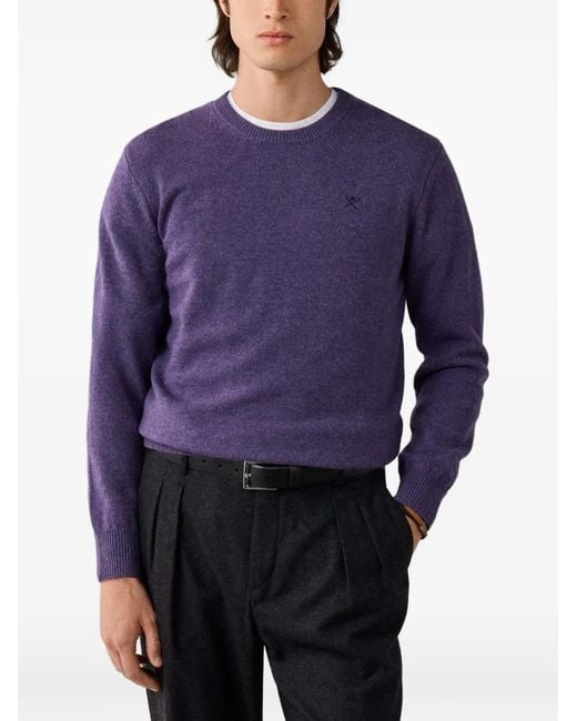 Pull À Col Rond Hackett pour homme en coloris Purple