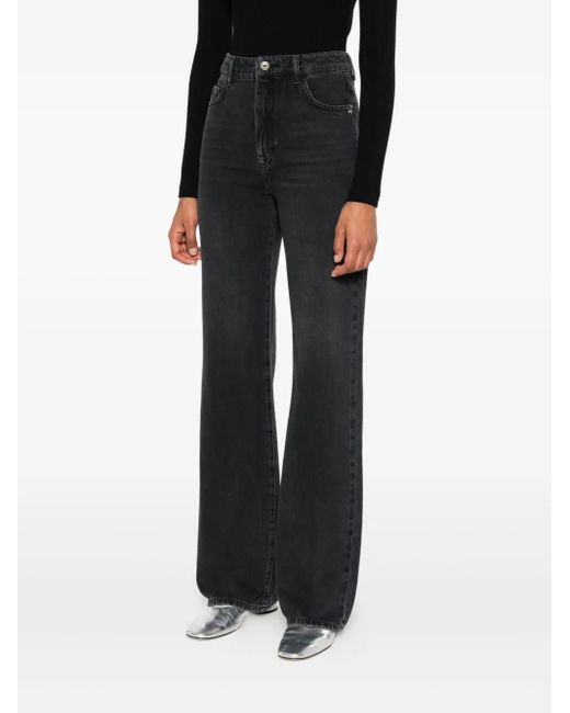 Patrizia Pepe Black High-Waisted Jeans