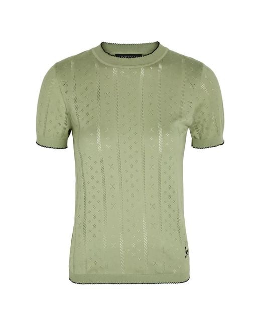 B.B. Wallace Green Indiana Open-Knit Short-Sleeve T-Shirt